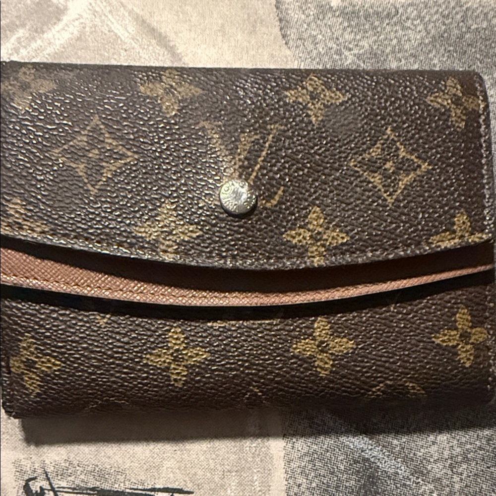 Louis Vuitton Brown and Gold Monogram Card Holder